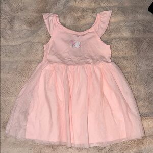 Carter's Light Pink Dress with Ruffle Sleeves